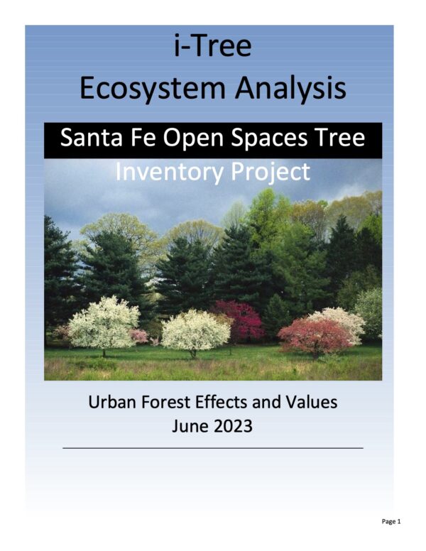 2023 City of Santa Fe i-Tree Analysis Reports